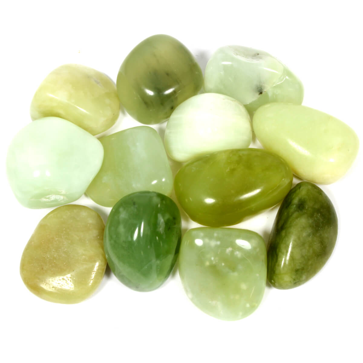 Small - New Jade (Serpentine) Polished Tumblestone Healing Crystals