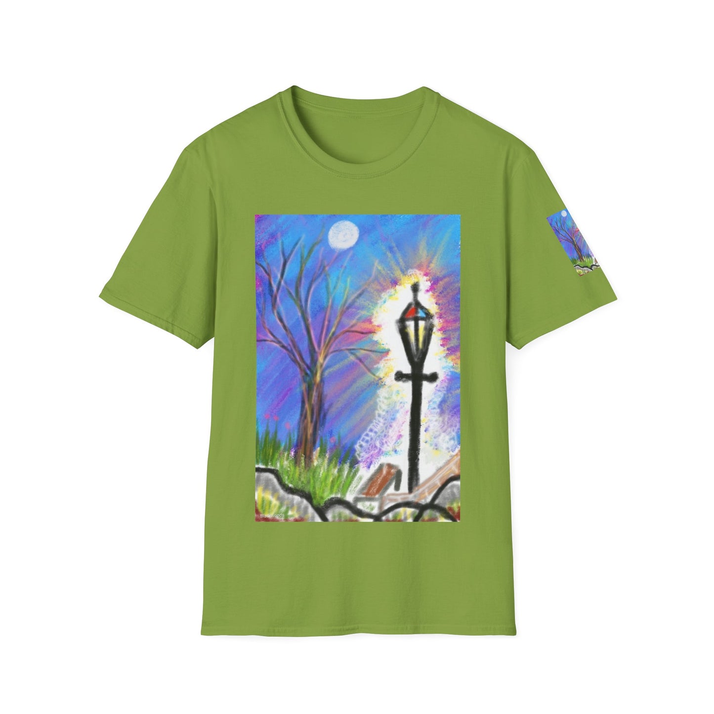 Moonlit Lantern T‑Shirt — Whimsical Nightscape Tee