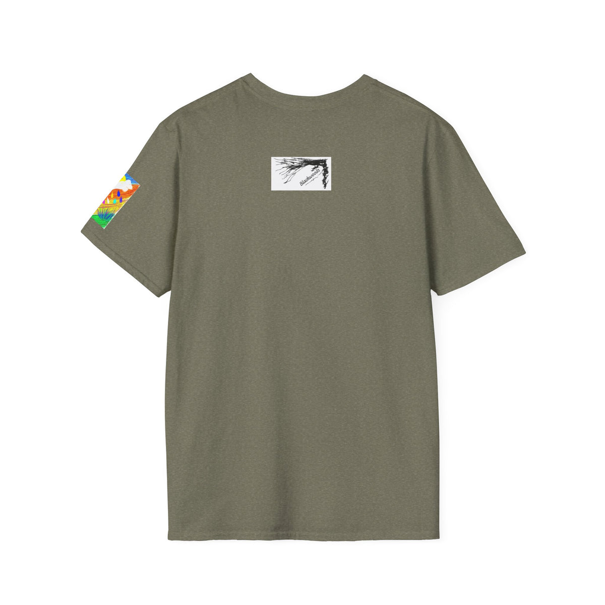 Abstract Sunset T-Shirt — Dog Drops Colour