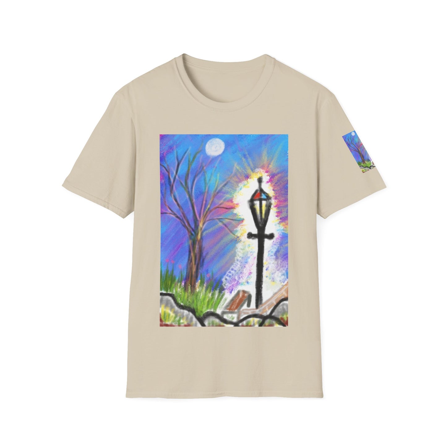 Moonlit Lantern T‑Shirt — Whimsical Nightscape Tee