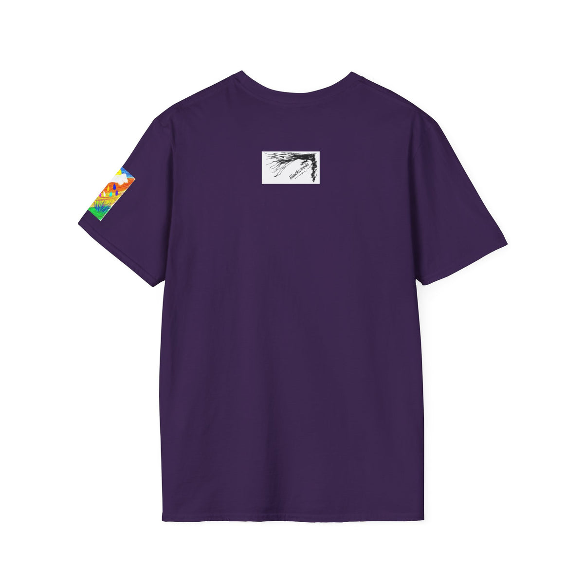 Abstract Sunset T-Shirt — Dog Drops Colour