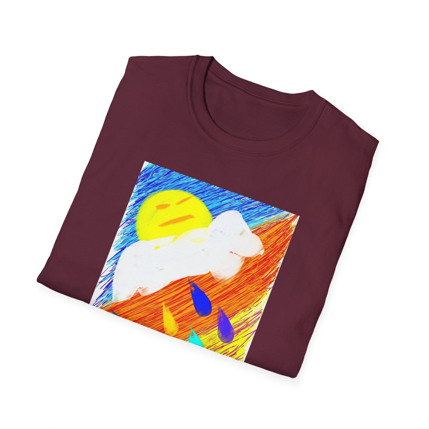 Abstract Sunset T-Shirt — Dog Drops Colour