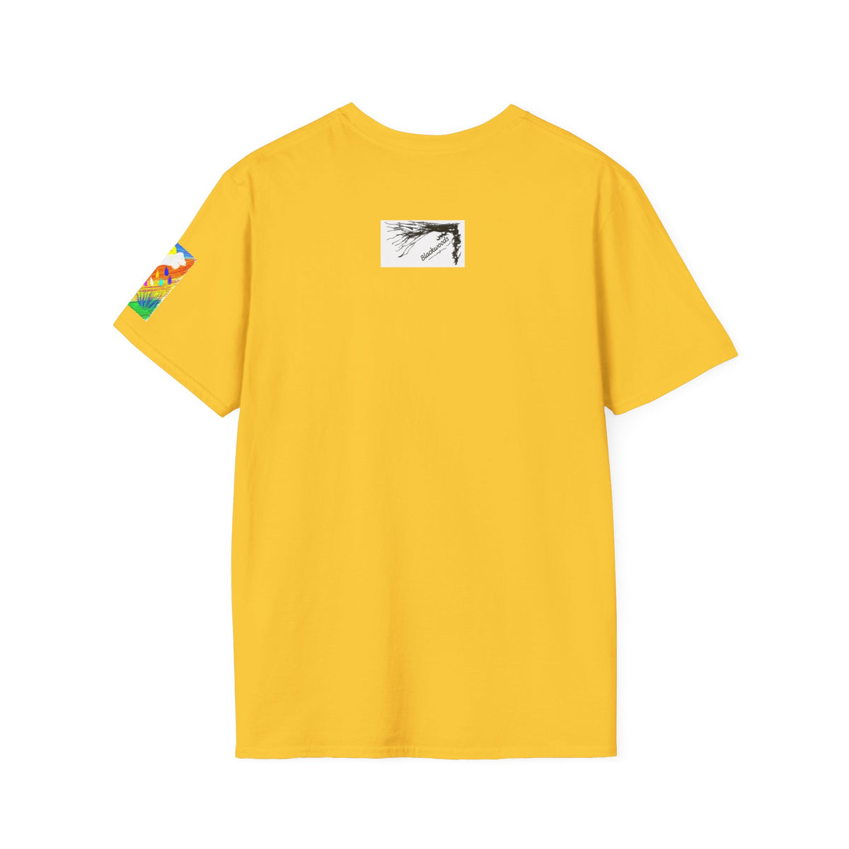 Abstract Sunset T-Shirt — Dog Drops Colour