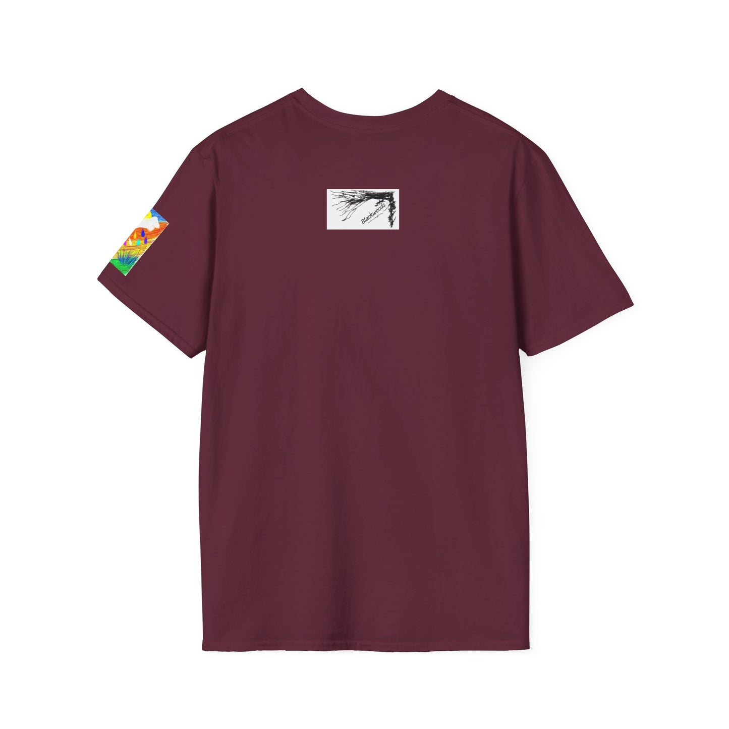 Abstract Sunset T-Shirt — Dog Drops Colour
