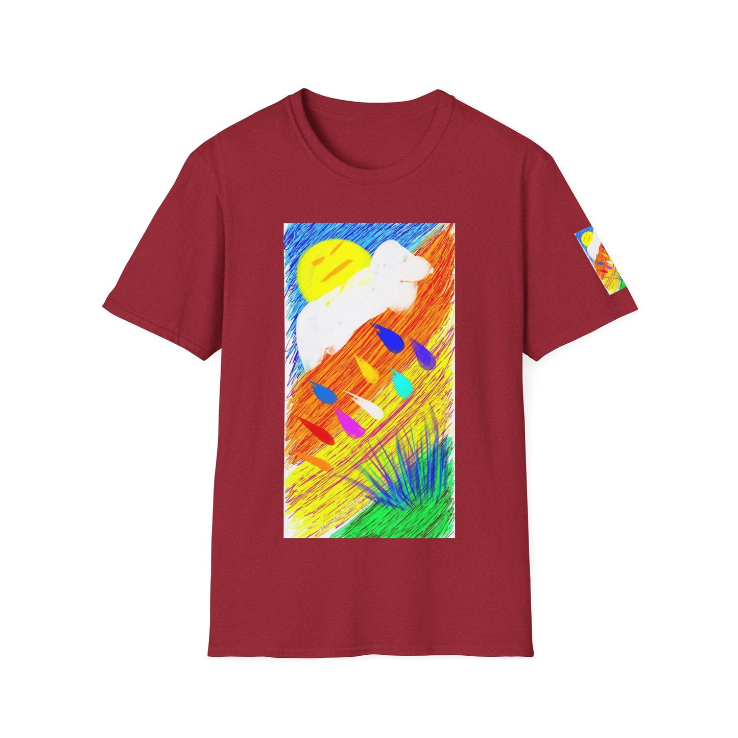 Abstract Sunset T-Shirt — Dog Drops Colour