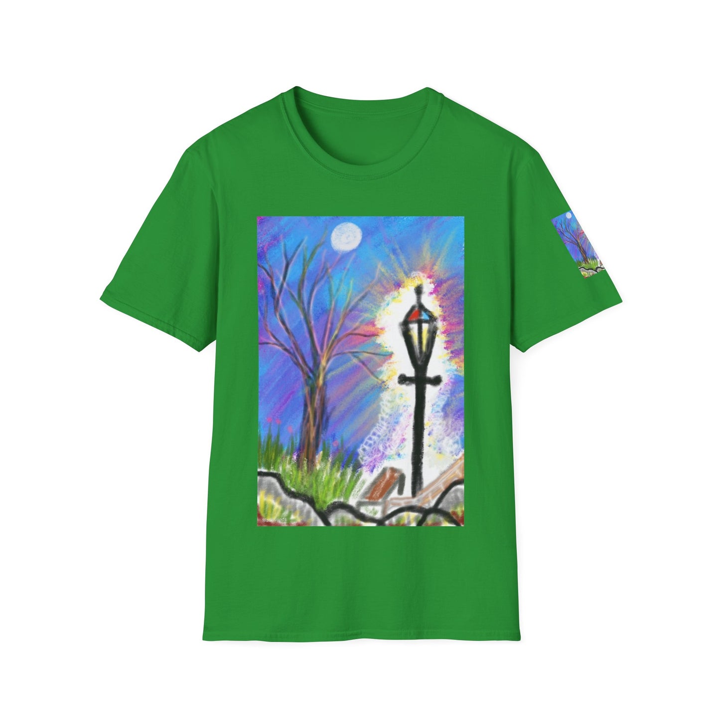 Moonlit Lantern T‑Shirt — Whimsical Nightscape Tee