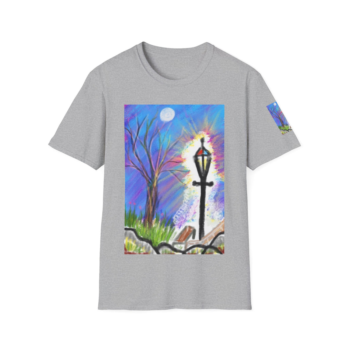 Moonlit Lantern T‑Shirt — Whimsical Nightscape Tee