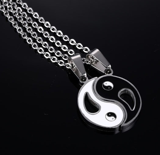 Yin & Yang Couples Necklace Set