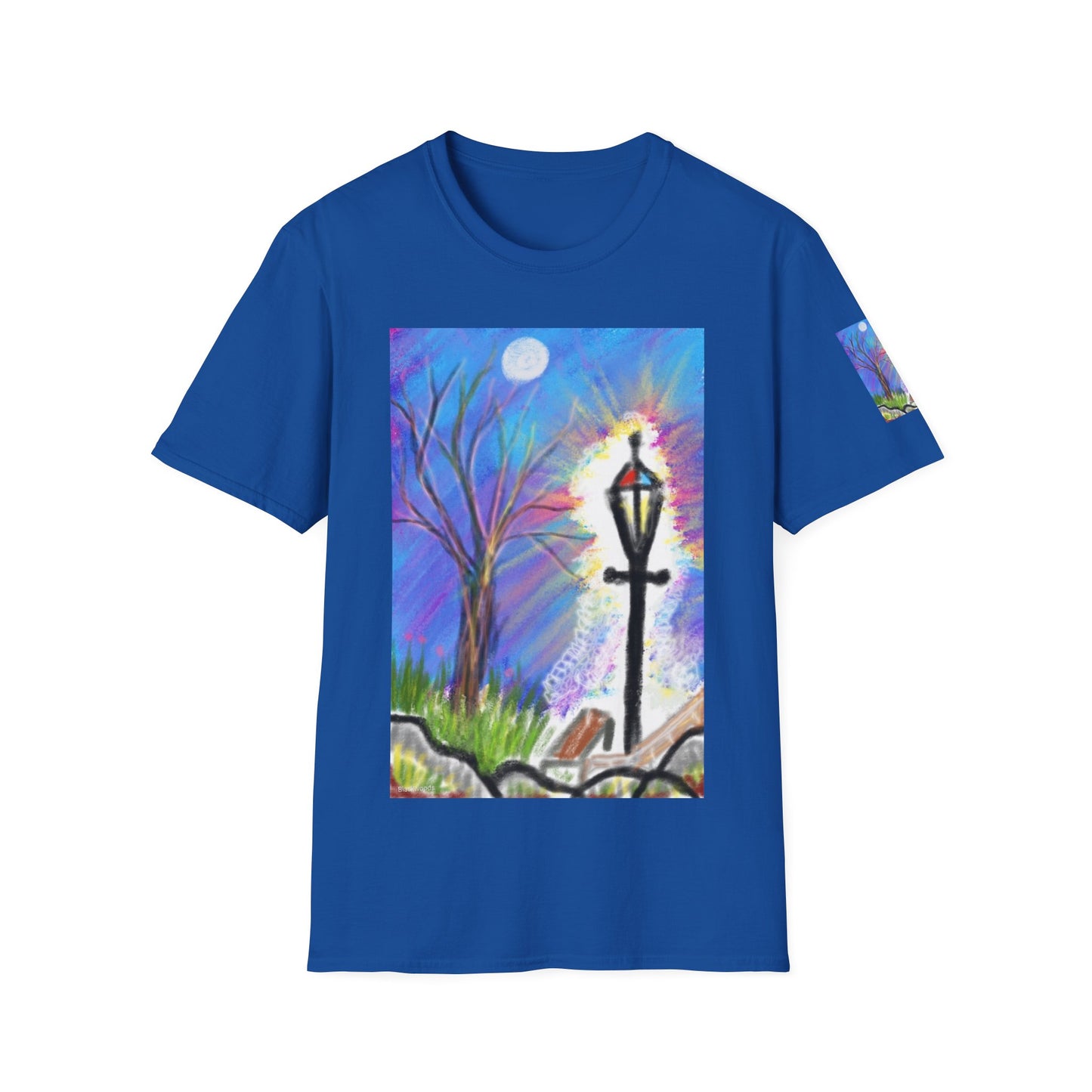 Moonlit Lantern T‑Shirt — Whimsical Nightscape Tee