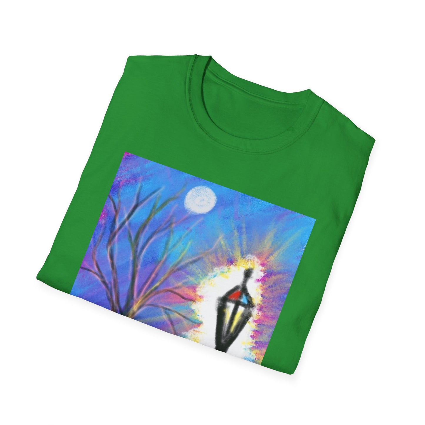 Moonlit Lantern T‑Shirt — Whimsical Nightscape Tee