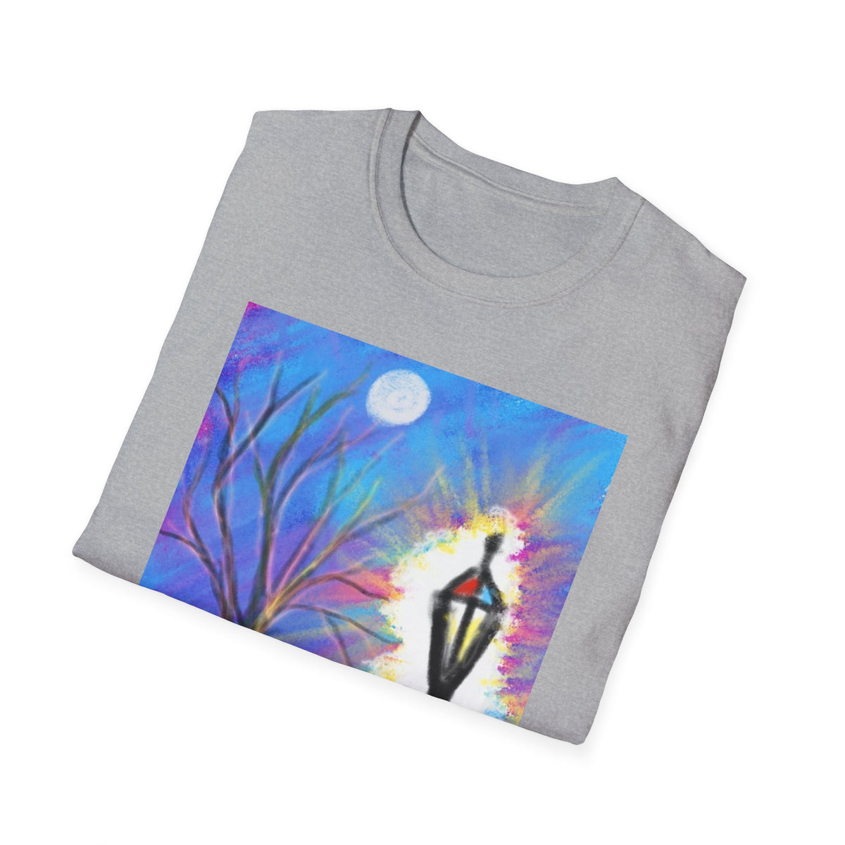 Moonlit Lantern T‑Shirt — Whimsical Nightscape Tee