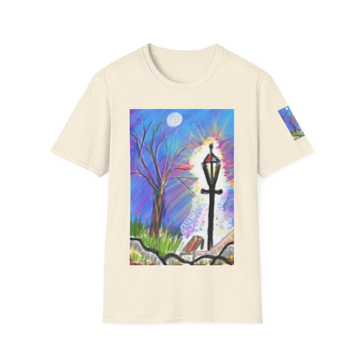 Moonlit Lantern T‑Shirt — Whimsical Nightscape Tee