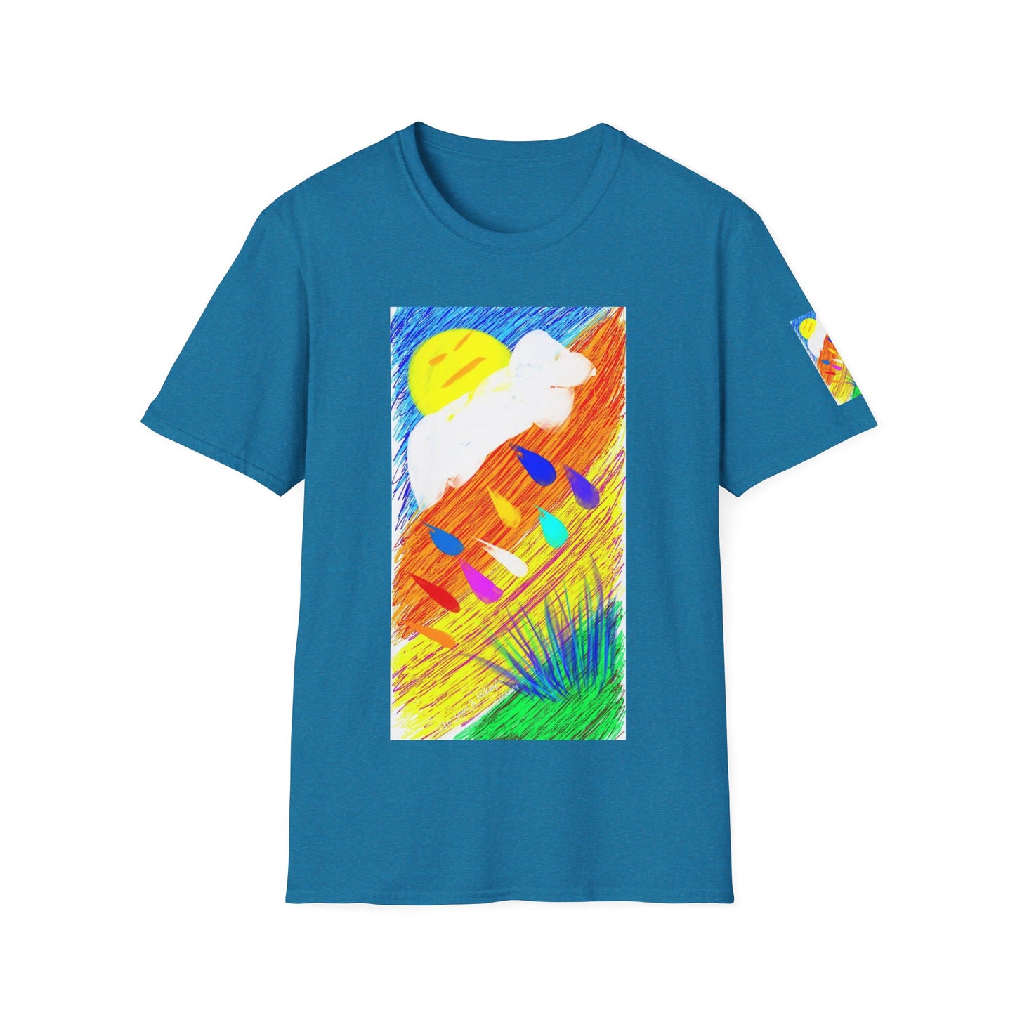 Abstract Sunset T-Shirt — Dog Drops Colour