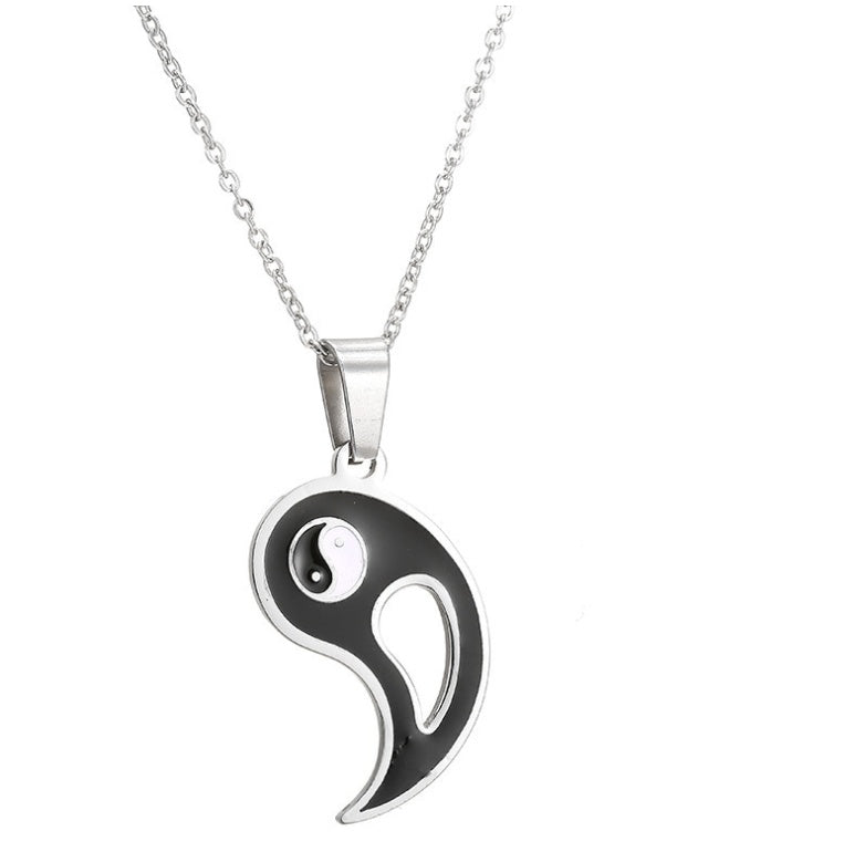 Yin & Yang Couples Necklace Set