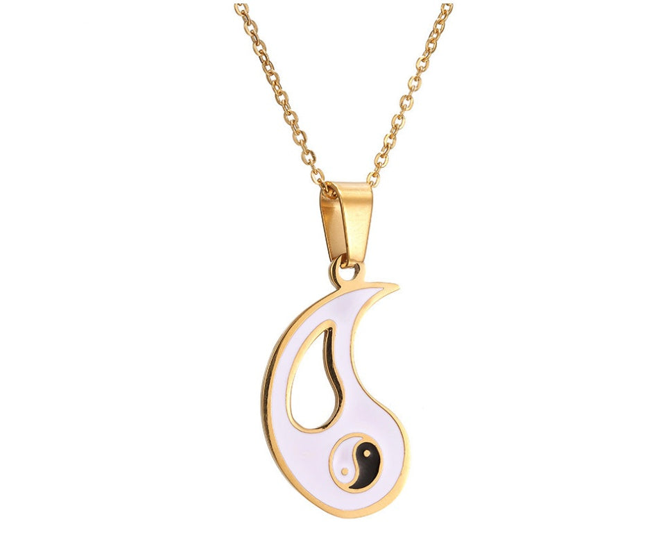 Yin & Yang Couples Necklace Set