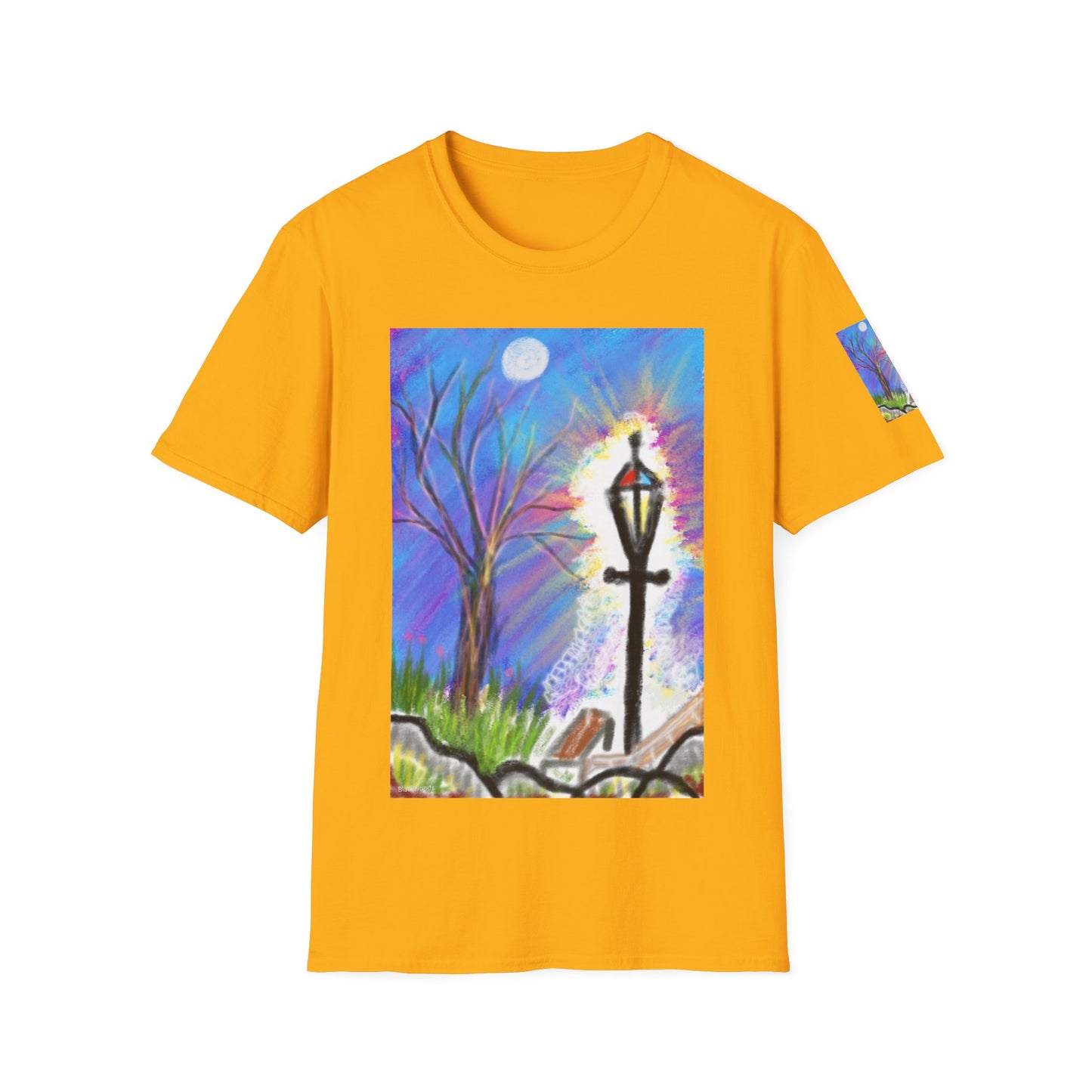 Moonlit Lantern T‑Shirt — Whimsical Nightscape Tee