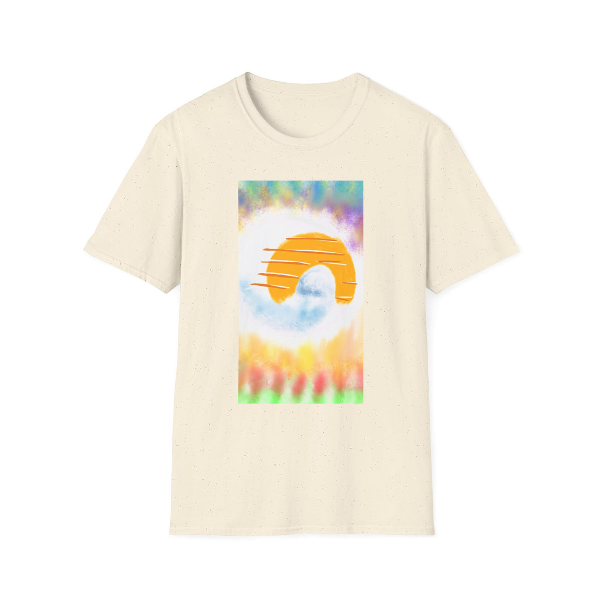 Retro Sunrise Graphic T-Shirt — Colorful Tie-Dye Vibe