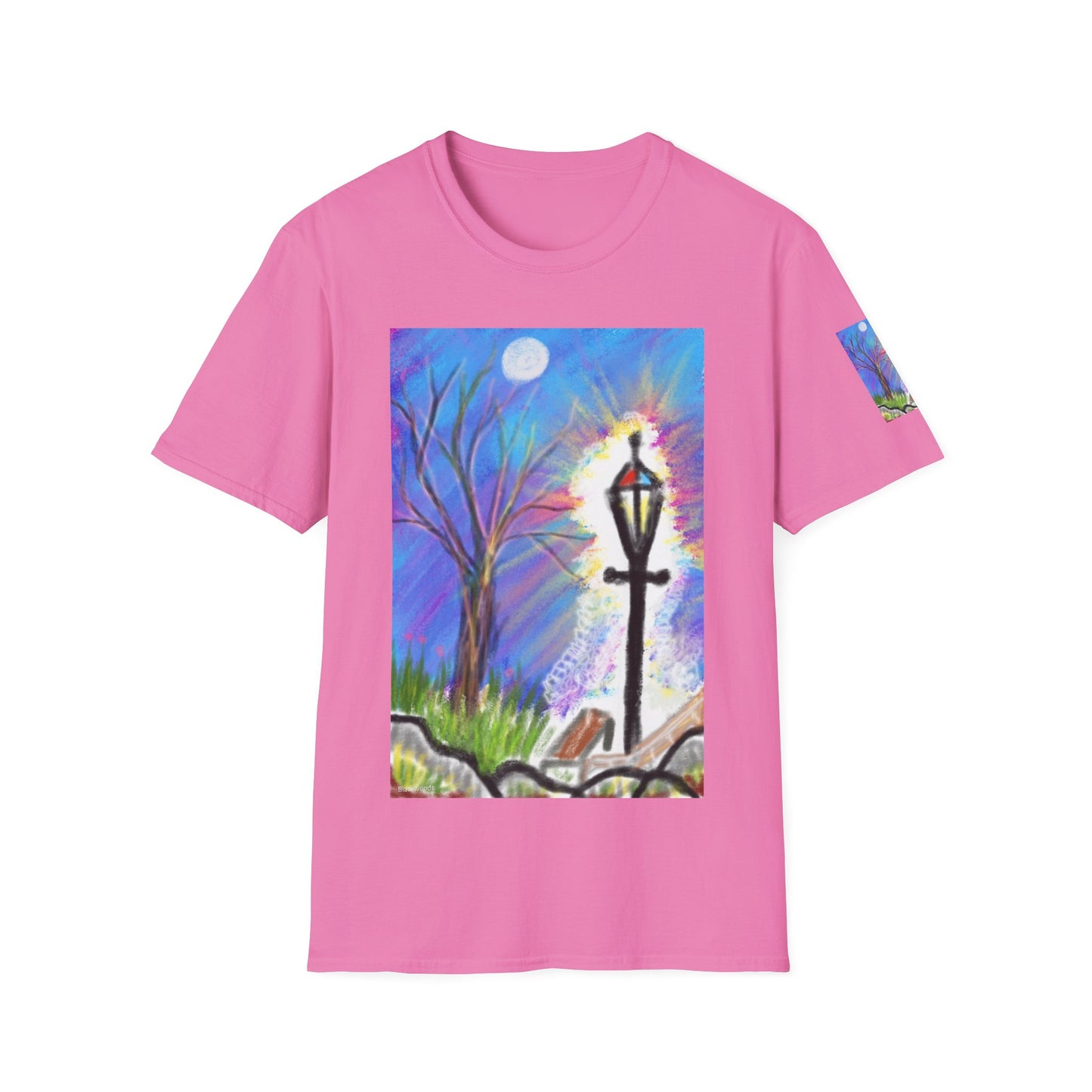 Moonlit Lantern T‑Shirt — Whimsical Nightscape Tee