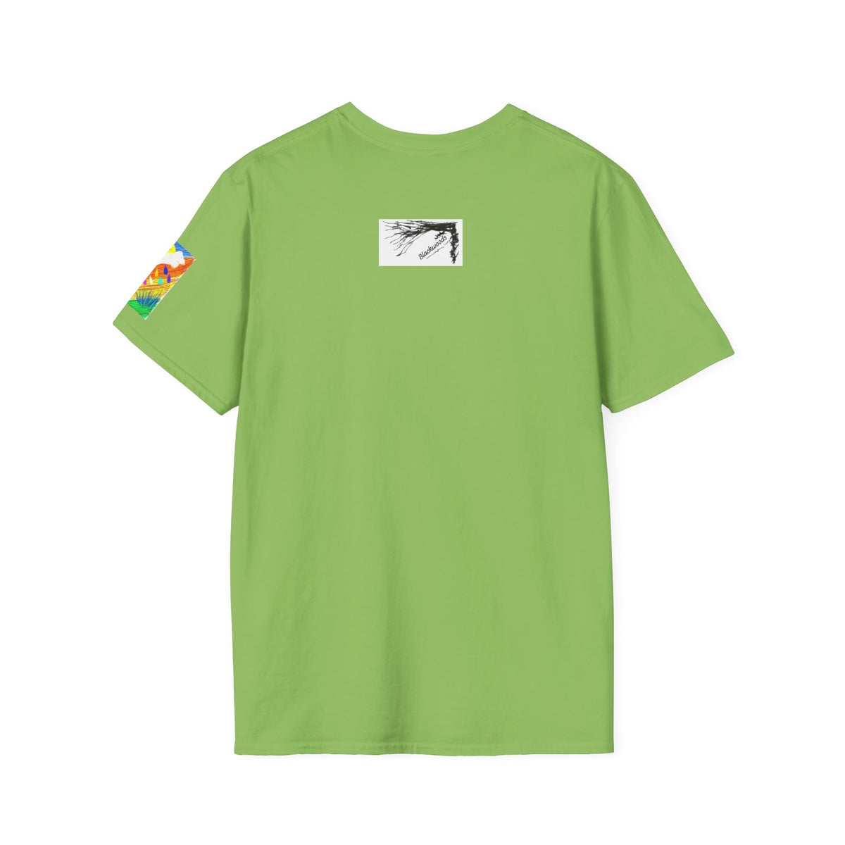 Abstract Sunset T-Shirt — Dog Drops Colour