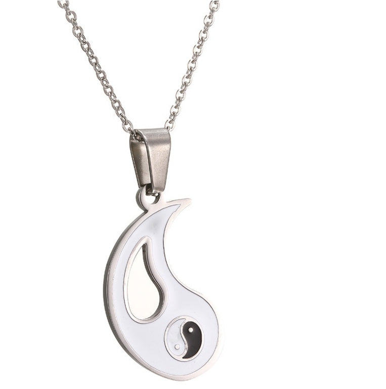 Yin & Yang Couples Necklace Set