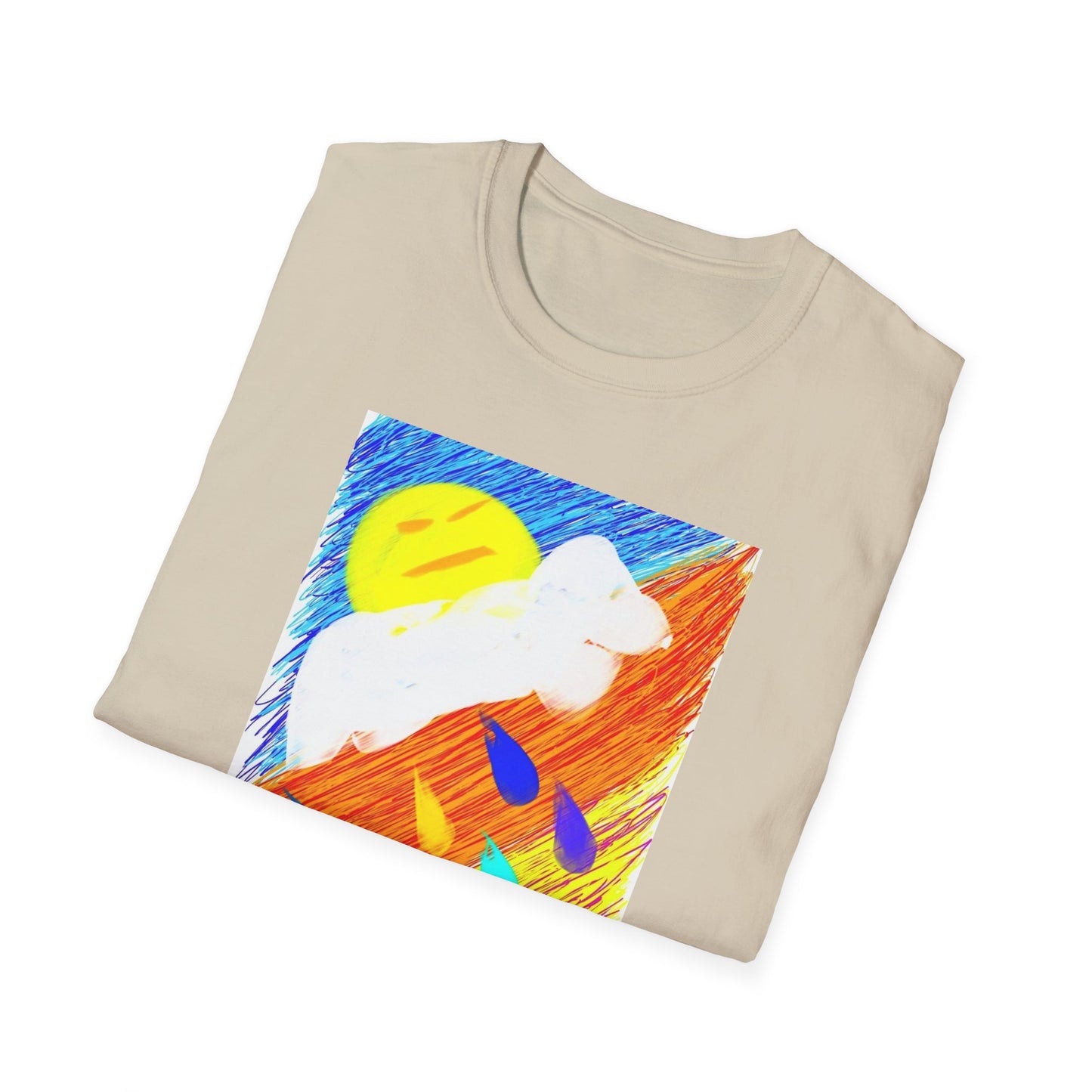 Abstract Sunset T-Shirt — Dog Drops Colour