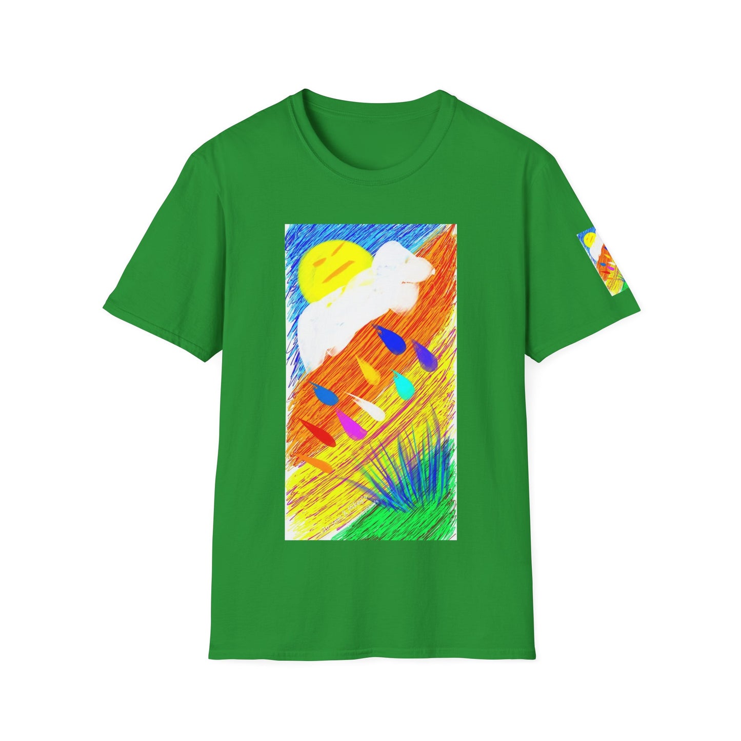 Abstract Sunset T-Shirt — Dog Drops Colour