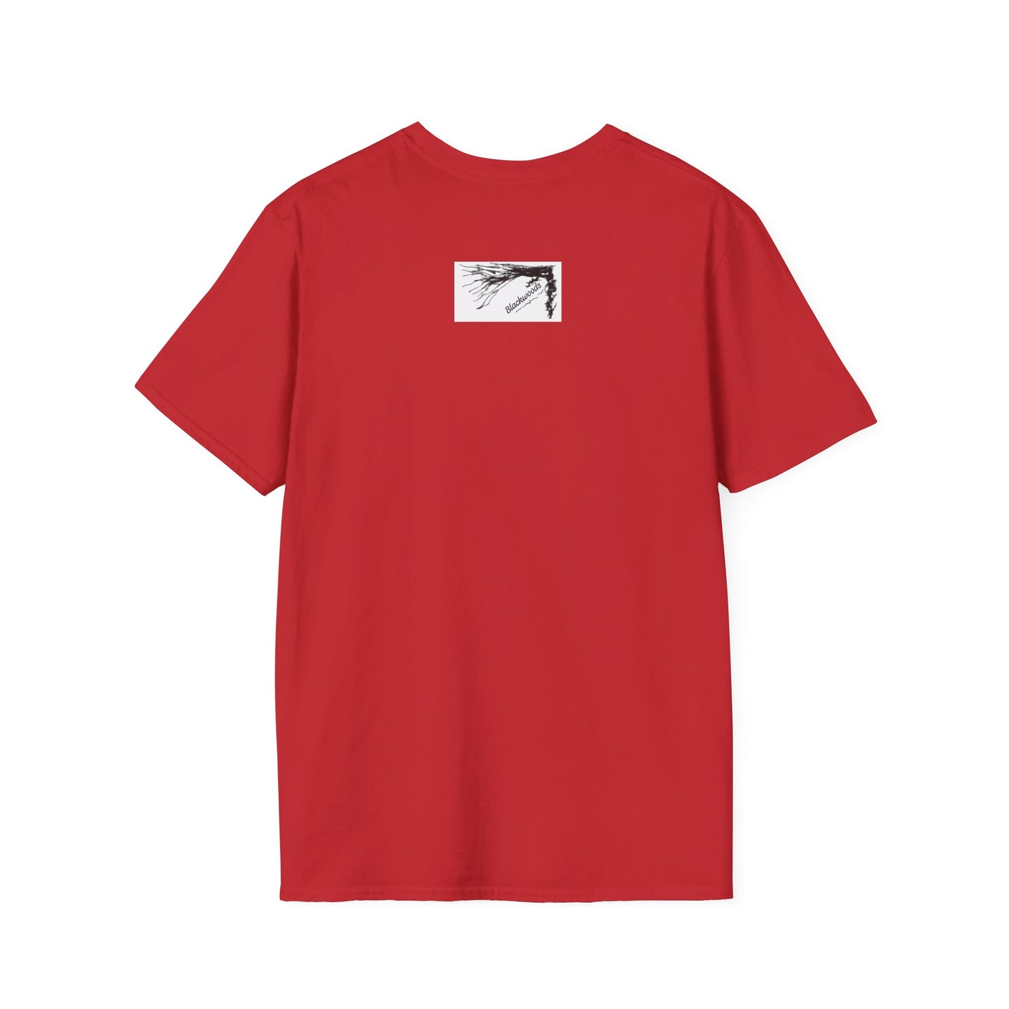 Abstract Gold Brushstroke Tee — Colorful Stripes Modern Graphic T-Shirt