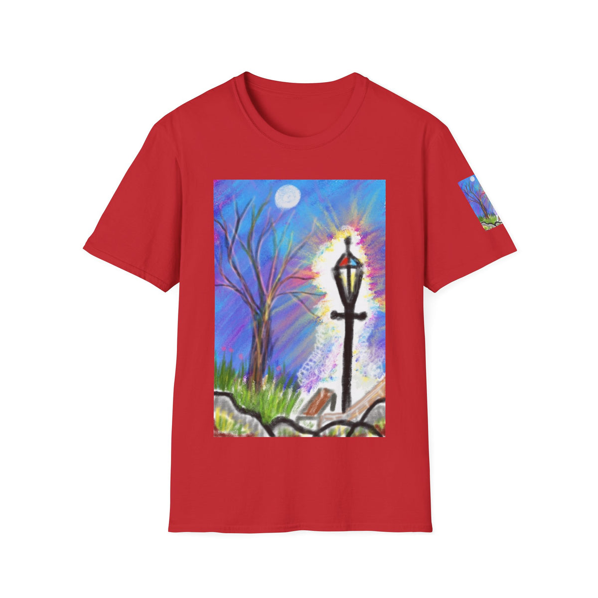 Moonlit Lantern T‑Shirt — Whimsical Nightscape Tee