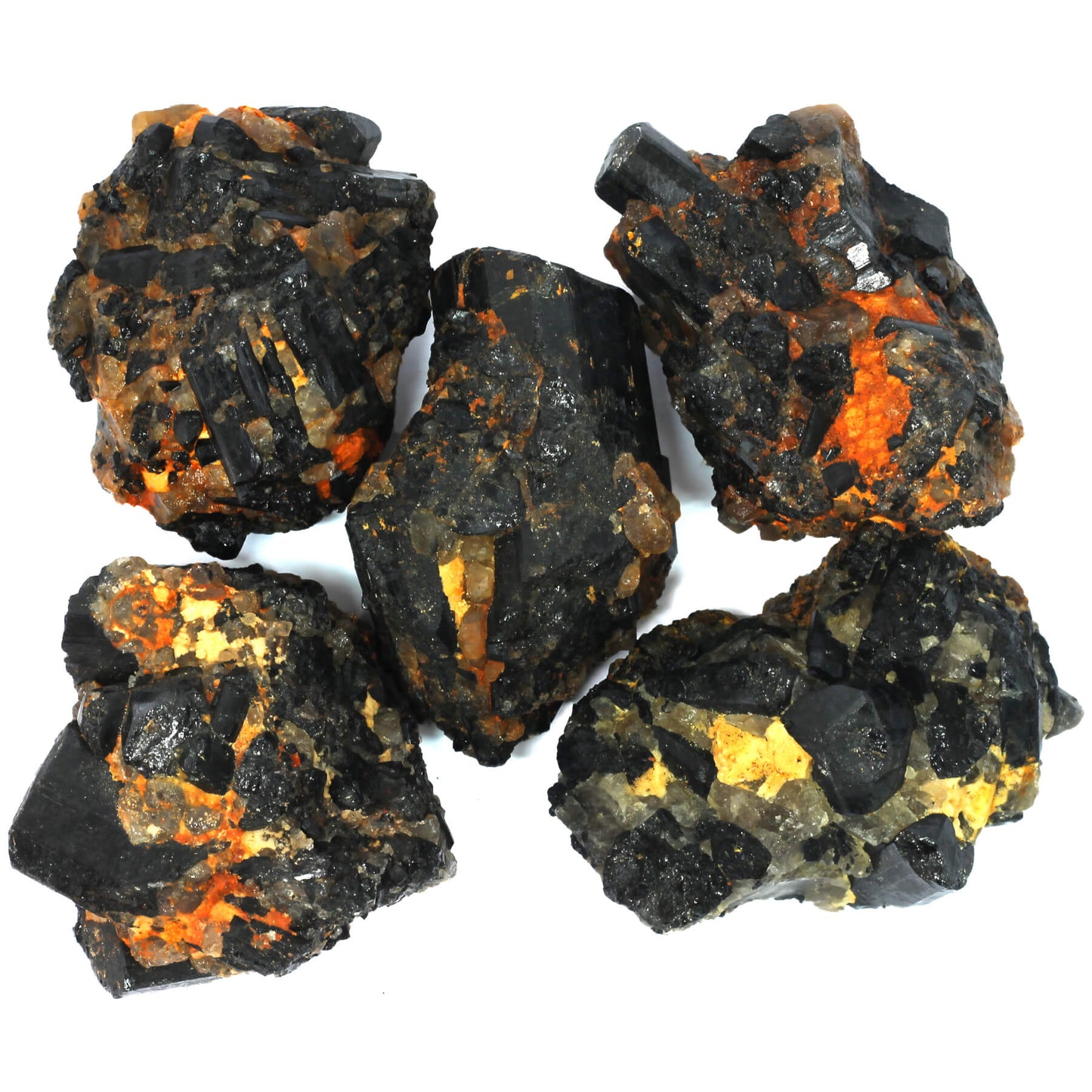 Black Tourmaline Specimen Cluster