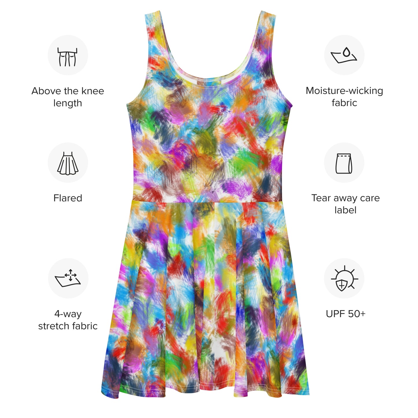 Skater Dress Mikeys Colourful design